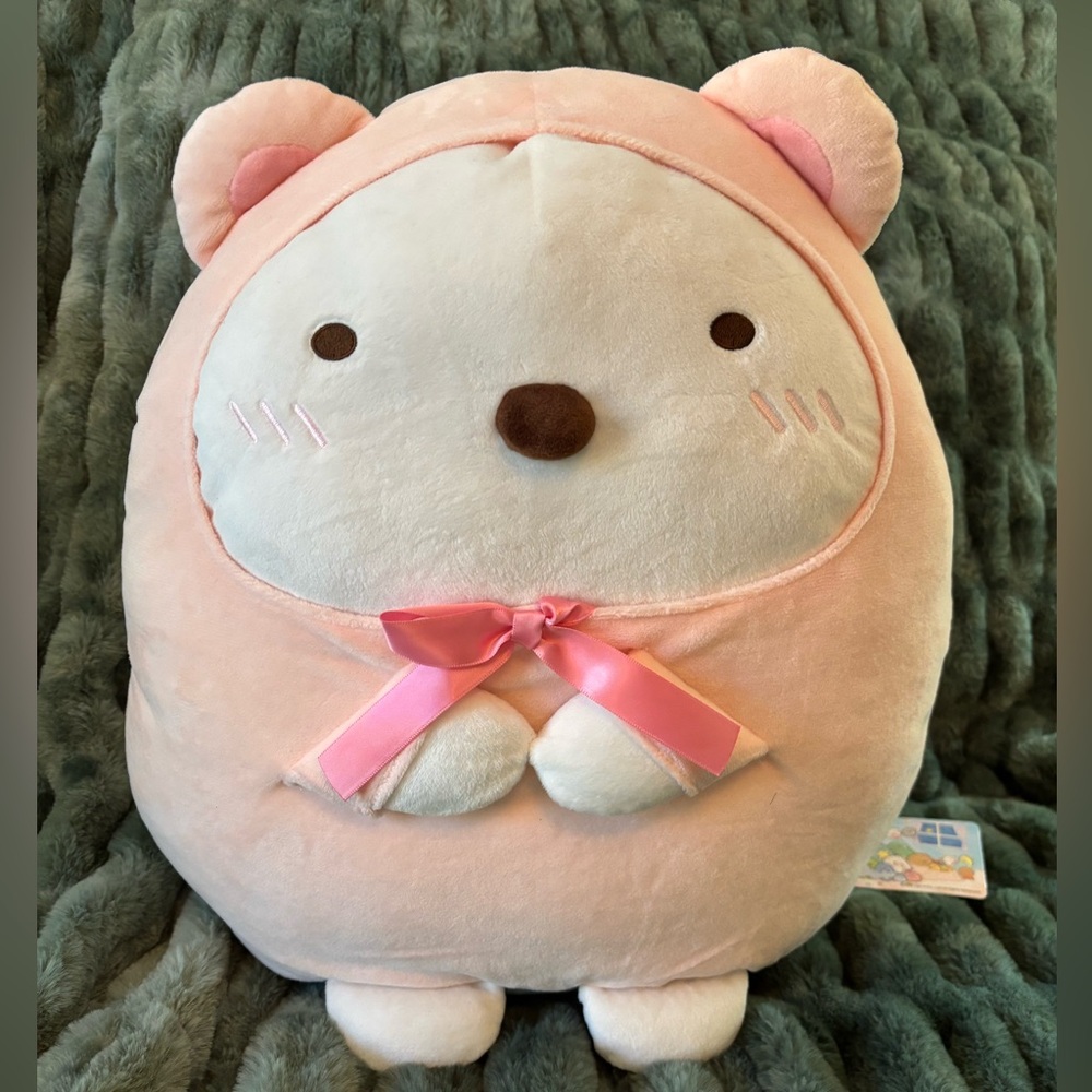 San-X Sumikko Gurashi Shirokuma Pajama Party 16" plush - NWT
